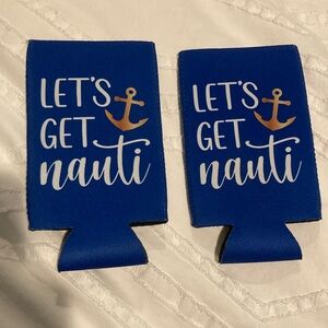 2 Slim Can Let’s Get Nauti Can Koozies